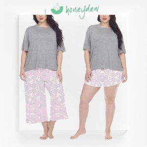 SALE!!! Honeydew Women's Palazzo 3 Piece Super Soft Jersey Pajama Lounge Set NWT